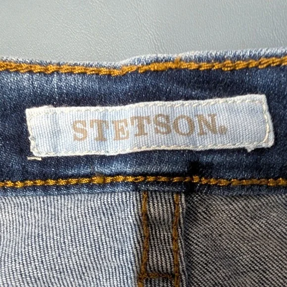 NWT Stetson High Rise Flare Jeans Womens 8 Reg Blue Denim Stretch 11-054-0921 - Picture 8 of 16